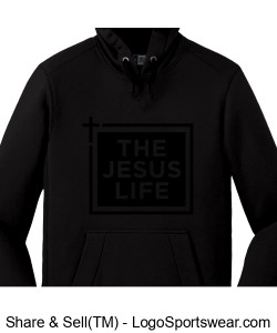 Bradys Favorite Sweatshirt: The Jesus Life - New Era Mens French Terry Hoddie Design Zoom
