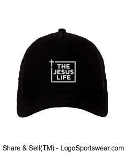 Most Popular - The Jesus Life - New Era curved visor - Mesh back - SnapBack Trucker Design Zoom